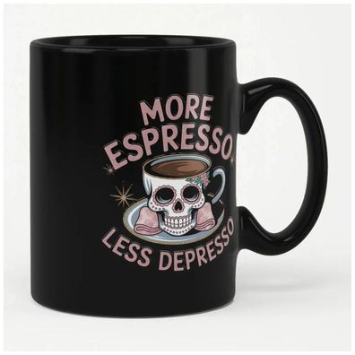 Coffee Collection Mug More Espresso-Less Depresso HY-43-COF009-UVDTF185