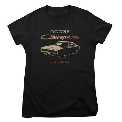 Dodge Damen T-Shirt Vintage Charger RT Girly Tee FCA-5-DGD015W