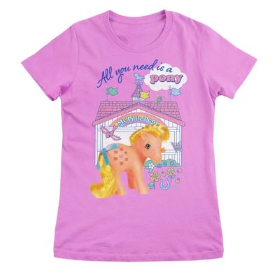 My Little Pony Damen T-Shirt All You Need IS A Pony-Mlp Girly Tee HSB-5-MLP1007W