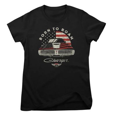 Dodge Damen T-Shirt Charger-Born TO Roam Girly Tee FCA-5-DGD016W