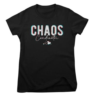 Moms Collection Damen T-Shirt Chaos Cordinator Girly Top HY-5-MOM008W