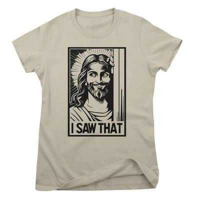 Hybris Damen T-Shirt Jesus-I Saw That! Girly Top HY-5-SARC017W