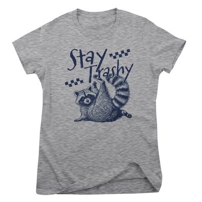 Hybris Damen T-Shirt Stay Trashy! Girly Top HY-5-SARC018W