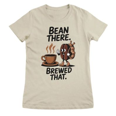 Coffee Collection Damen T-Shirt Bean There-Brewed That Girly Top HY-5-COF003W