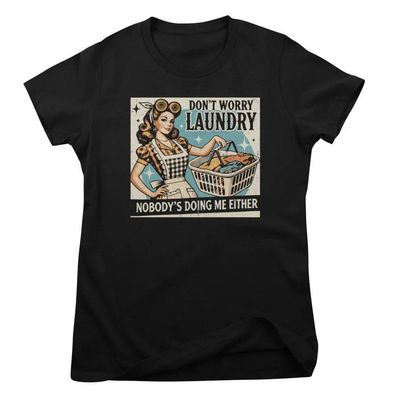 Hybris Damen T-Shirt Don'T Worry Laundry Girly Top HY-5-SARC008W