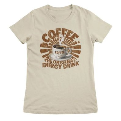 Coffee Collection Damen T-Shirt Coffee-The Original Energy Drink Retro Girly Top