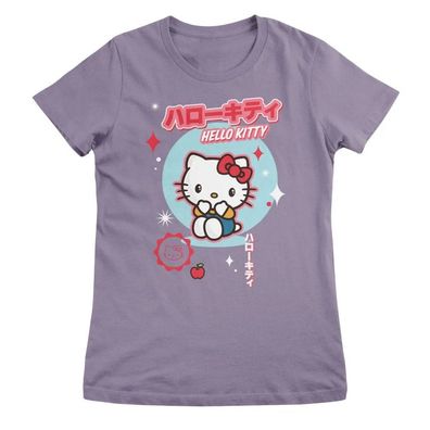 Hello Kitty Damen T-Shirt Kawaii Girly Tee SNR-5-HKS005W