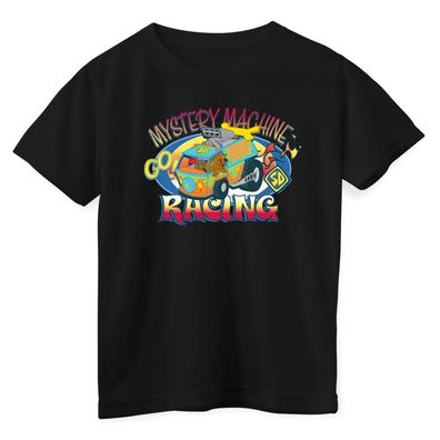 Scooby Doo Kinder T-Shirt Mystery Machine Racing Kids Tee SB-12-SBD010-DTF1033