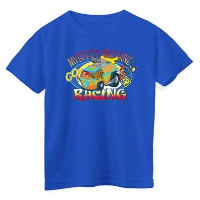 Scooby Doo Kinder T-Shirt Mystery Machine Racing Kids Tee SB-12-SBD010-DTF1033