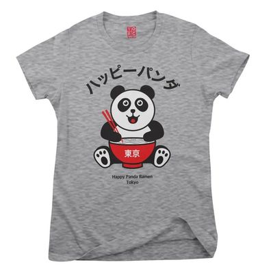 Torc Damen T-Shirt Ramen Panda Tokyo Girly Tee PA-5-TORC007W