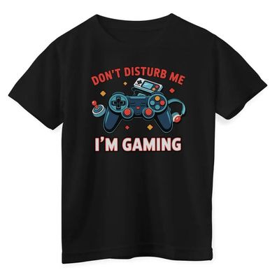 Hybris Kinder T-Shirt Don'T Disturb ME-I'M Gaming Kids Tee HY-12-GAME005