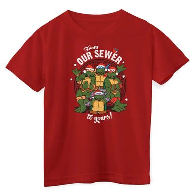 Teenage Mutant Ninja Turtles Kinder T-Shirt From Our Sewer TO Yours Kids Tee