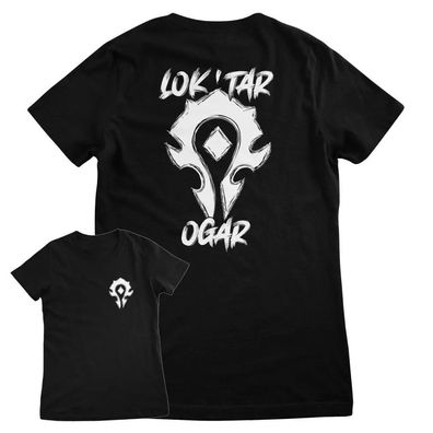 World Of Warcraft Damen T-Shirt Horde Loktar Girly Tee PA-5-BOLT002-H24-5W