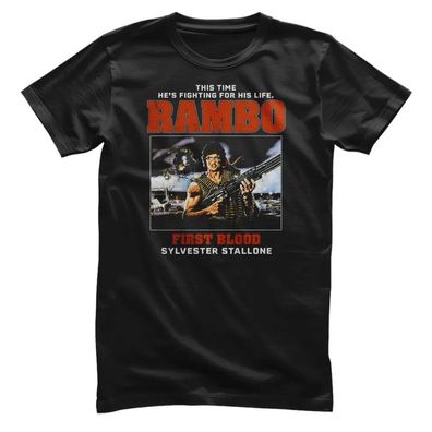 Rambo T-Shirt First Blood-Fighting For His Life CLC-1-RBO010M