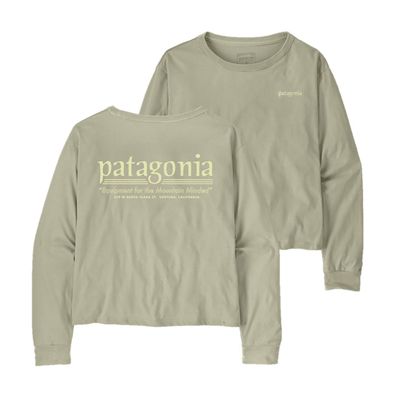 Patagonia Women Longsleeve Shirt L/S Hut Tripper Easy Cut weathered stone