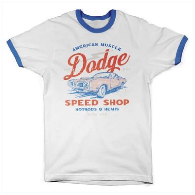 Dodge T-Shirt Hotrods &amp; Hemis Ringer Tee FCA-51-DGD013M