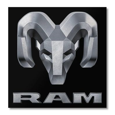 RAM Trucks Sticker Iron Logo FCA-8-RAM8001-JS1647