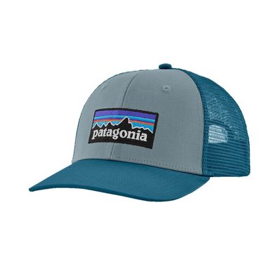 Patagonia Snapback Trucker Cap P-6 Logo blue sage