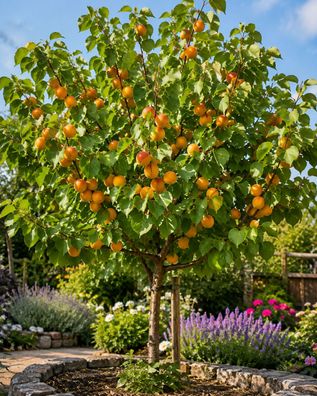 Aprikosenbaum Prunus armeniaca Aprikose Obstbaum 100-120 cm winterhart
