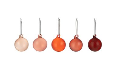 Iittala Dekoration Glaskugeln 40mm Rot set von 5 1061195