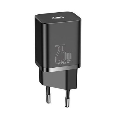 Baseus Super Si 1C USB Typ C Schnellladegerät 25W PD schwarz, Modell CCSP020101