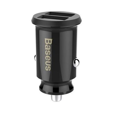 Baseus Grain Doppel-USB-A Auto Ladegerät 3.1A - Schwarz