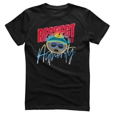 South Park T-Shirt Respect MY Authority Neon Sign MTV-1-SP040M