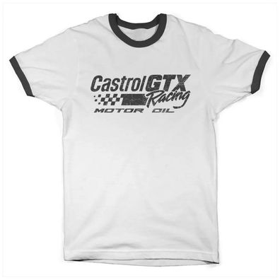 Castrol T-Shirt Gtx Auto Racing Ringer Tee PA-51-CSTRL007M