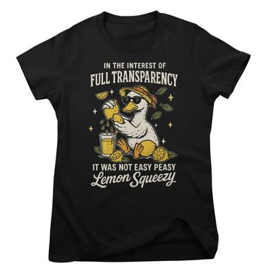 Hybris Damen T-Shirt Not Easy Peasy Lemon Squeezy Girly Top HY-5-SARC012W