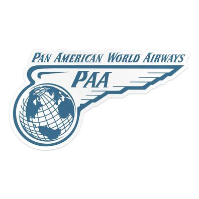 Pan-Am Sticker Pan American World Airlines PK-8-PANAM8003-JS1646