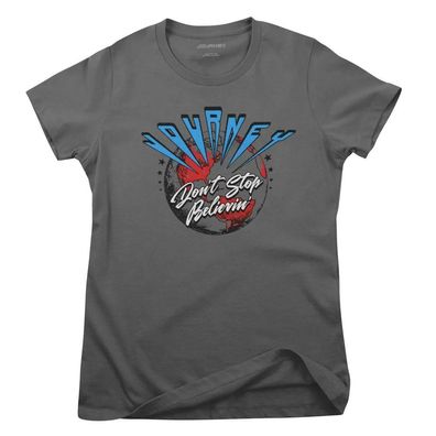 Journey Damen T-Shirt Don'T Stop Believin' Globe Tour Girly Tee PA-5-JOUR009W