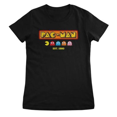 Pacman Damen T-Shirt Est. 1980 Girly Tee BNMC-5-PCMN006W