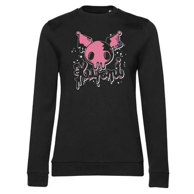 Hello Kitty Damen Sweatshirt Kuromi Splash Girly SNR-53-HKKMR005W