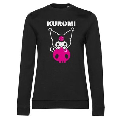 Hello Kitty Damen Sweatshirt Kuromi Pink Patch Girly SNR-53-HKKMR001W
