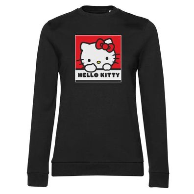 Hello Kitty Damen Sweatshirt Square Girly SNR-53-HKS001W