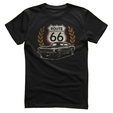 Route 66 T-Shirt Muscle Car TB-1-ROUT020M