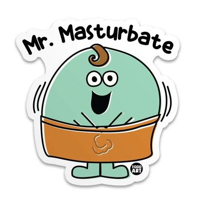 Todd Goldman Art Sticker MR Masturbate TDA-1
