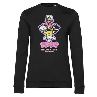 Hello Kitty Damen Sweatshirt And Friends Team-UP Girly SNR-53-HKF006W