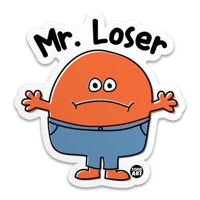Todd Goldman Art Sticker MR Loser TDA-1