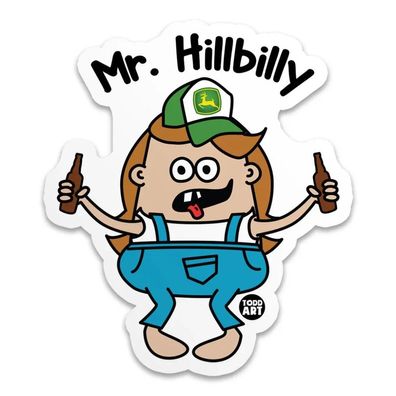 Todd Goldman Art Sticker MR Hillbilly TDA-1