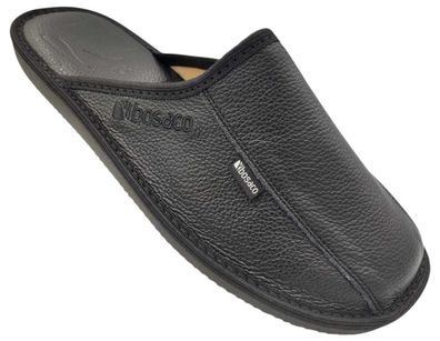Herren Leder Pantoletten Outdoor Indoor Freizeit Komfort Hausschuhe Sandale