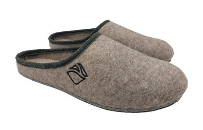 Filz Hausschuhe Herren mit rutschfester Filzsohle, ruhige und bequeme Heimschuhe