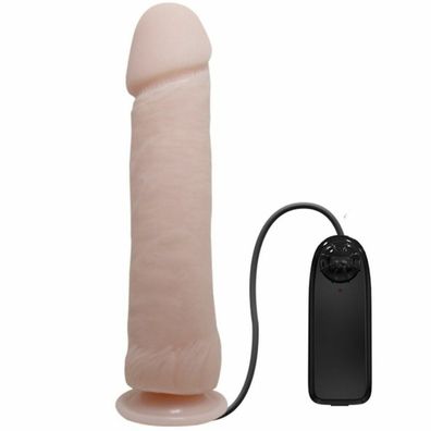 THE BIG PENIS Realistic AND Vibrating DILDO FLESH 26 CM