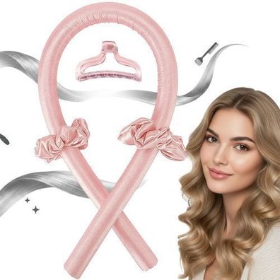 Lockenwickler Set ohne Hitze für sanfte Locken – inkl. Haarspange und Haargummis