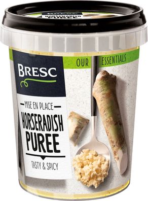 Bresc Meerrettichpüree 6x 450g vegane Gewürz-Paste aus frischer Meerrettichpflanze