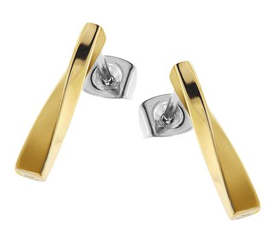 Boccia Schmuck Damen-Ohrstecker Ohrringe Titan Goldfarben 05035-05