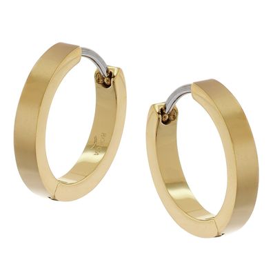 Boccia Schmuck Damen-Ohrringe Creolen Titan Vergoldet 0577-08