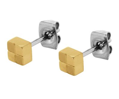 Boccia Schmuck Damen-Ohrringe Ohrstecker Titan vergoldet 0518-04