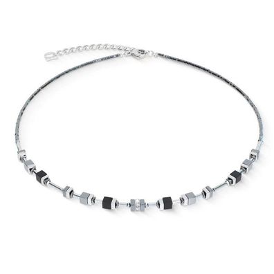 Collier - Edelstahl - Small Cubes Schwarz