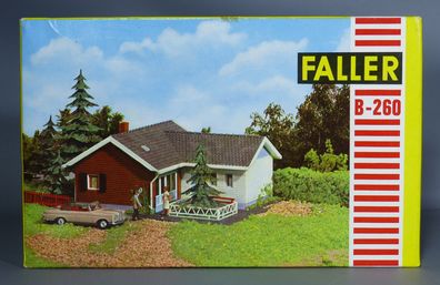 Faller H0 B-260 Winkelbungalow Siedlungshaus Haus Wohnhaus 50er/60er Jahre NEU OVP